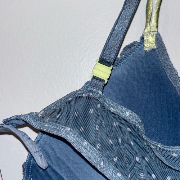 Victoria's Secret Demi polkadot Lace Bra in Blue 36B - Picture 9 of 9